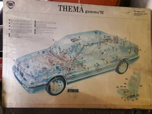 Lancia Thema Gamma 92 doppelseitiger Tisch Verkabelung und Imp. elektrisch - Bild 1 von 2