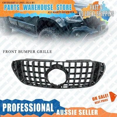 1x Front Bumper Grille For Mercedes Benz X-Class 2018 2019-2020 Gloss Black - image 1 of 4