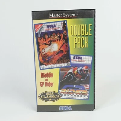Sega Master System Double Pack Aladdin and GP Rider | Complete | Excellent Cond - Image 1 of 4
