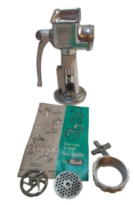 VTG Rival 358 White Grind-O-Mat Meat Grinder Food Chopper White - Picture 1 of 18
