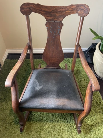Antique Cochran Rocking Chair - Cochran Indiana Circa  1890’s Cover