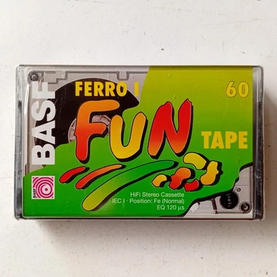 BASF Fun Tape 60 Type I (1994) Blank Cassette Tape Made in Indonesia Nos Rare - Image 1 of 4