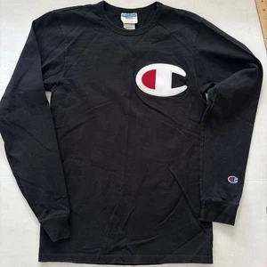 Camisa Pullover Vintage Champion Manga Larga Talla Pequeña Parche Bordado - Imagen 1 de 7