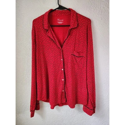 Nuevo sin etiquetas Conjunto de pijama Heavenly by Victoria XL rojo negro lunares ropa de dormir ropa de salón Foto 1 de 4