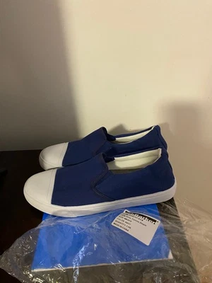 Bob Barker Step-In Azul Marino Lona Deck Zapatos Hombre’s Talla 8/Mujer’s 10 Prison Unisex Foto 1 de 4