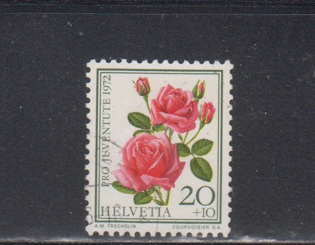 SWITZERLAND : 1972 - USED - SCOTT # B411   SEMI-POSTAL  FLOWERS - Image 1 of 1