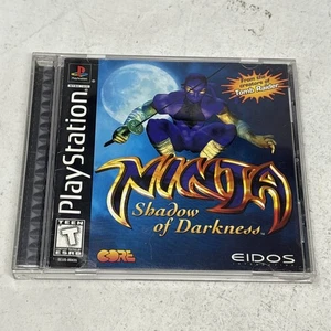 Ninja Shadow of Darkness PlayStation 1 PS1 etichetta nera completo testato CIB - Foto 1 di 9
