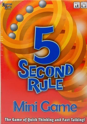 5 Second Rule Mini Game by University Games 2017 Edition - (8+) ~ NEW & SEALED - Image 1 of 4