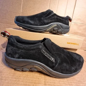 Merrell Jungle Slip On Midnight Black Suede Mokassin Schuhe UK13 Wander Sneaker - Bild 1 von 10
