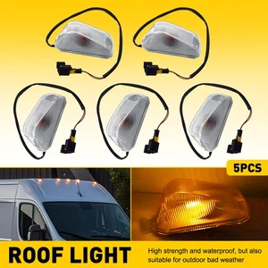 5X Fit 14-23 Dodge ProMaster 1500 2500 3500 Halogen Amber Cab Roof Marker Light - Picture 1 of 11