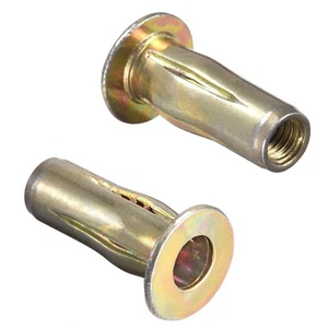 40pack Multi-Grip Rivet-Nut M5 Pre-Bulbed Shank Carbon Steel Color-Zinc-Plated - Picture 1 of 5