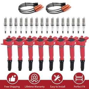 Ignition Coil & Spark Plug & Wire Set For Ford F250 Super Duty F350 F150 UF631 - Picture 1 of 16