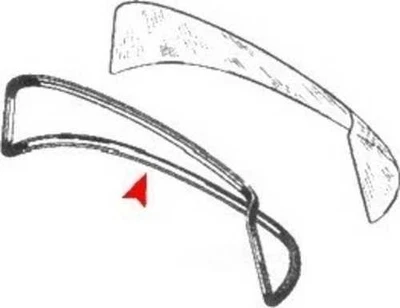 Sello de parabrisas para Mercedes-Benz 220,220S,220SE 190DC 200D PIEZA URO 1960-1968 Foto 1 de 4