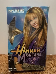 Peluca de concierto vintage de Disney Hannah Montana Pop Star Miley Cyrus 2008 en caja - Imagen 1 de 6
