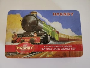 Hornby Trains Robert Frederick's Premium Playing Card Games Set Boxed Tin - Picture 1 of 8