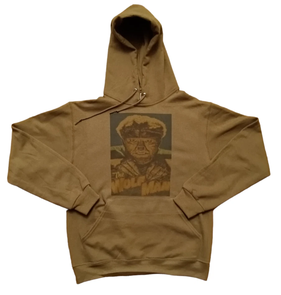 Wolfman Retro Hoodie – Vintage Monster Movie 1940s Horror Style - Image 1 of 1