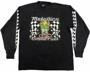 METALLICA Gimme Fuel t shirt vintage 1997 GIANT XL invecchiato ED ROTH - Foto 1 di 9