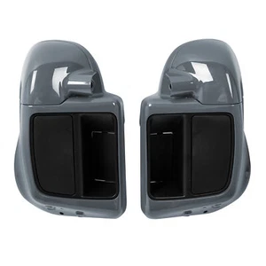 Lower Vented Fairing Speaker Pod Fit For Harley CVO Street Glide 18 Gunship Gray - Picture 1 of 5