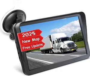 9” Truck RV GPS Navigation System 2025 Maps Free Updates Commercial Drivers - Picture 1 of 11