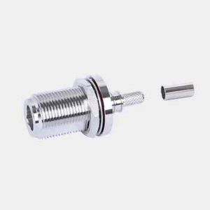 N Type Female Jack Bulkhead LMR-195 connector EZ-195-NF-BH-X Times Microwave - Bild 1 von 3