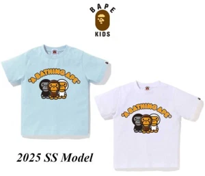 A Bathing Ape Kids T-Shirt 2025 SS THREE BABY MILO Motifs Fast Shipping Japan - Picture 1 of 7