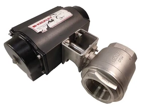 Keckley C-1000SR4 Spring Return Actuator w/ 2" Ball Valve 120PSI NEW NO BOX - Picture 1 of 12