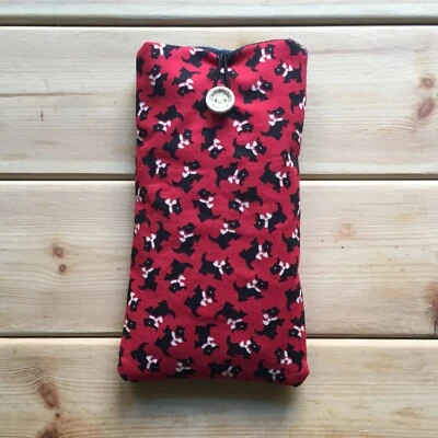 CUSTODIA COVER BORSA PROTETTIVA TESSUTO FATTO A MANO PER HUAWEI P40 LITE E / Y5p - Immagine 1 di 3