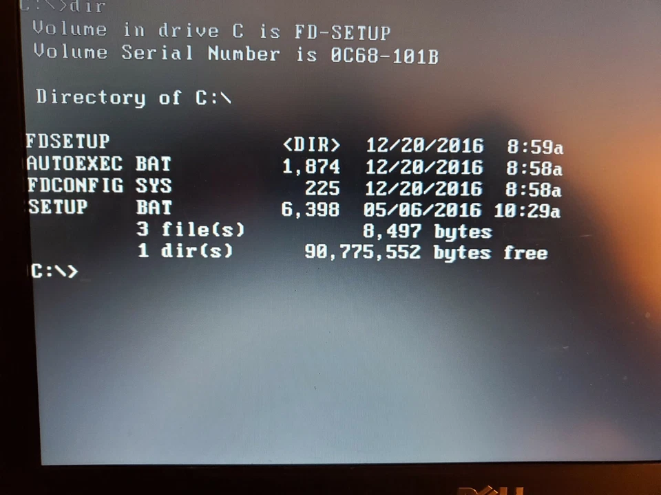 FreeDOS 1.2 Arrancable o Instalable MS DOS Compatible OS 16G Memoria USB Foto 1 de 4