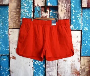 Women's Old Navy High-Waisted Crinkle Gauze Shorts 5 Inseam SIZE 3X Warm Sunset - Picture 1 of 12
