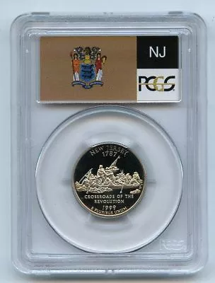 1999 S 25C Clad New Jersey Quarter PCGS PR69DCAM - Image 1 of 2