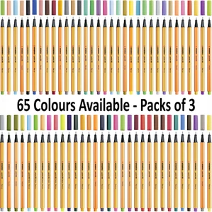 Fineliner - STABILO point 88 - Assorted Colours - Packs of 3 - Picture 1 of 204