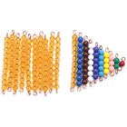 2 Sets Beads Educational Toy (Set 10Pcs 10 Yellow Beads + 10 Yarns Of 1-10 6795