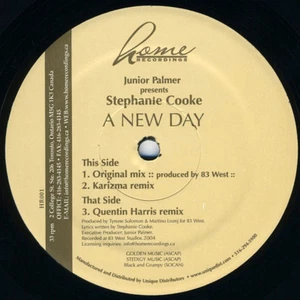 Junior Palmer Presents Stephanie Cooke – A New Day ( VINYL 2005 ) NEW - Picture 1 of 1