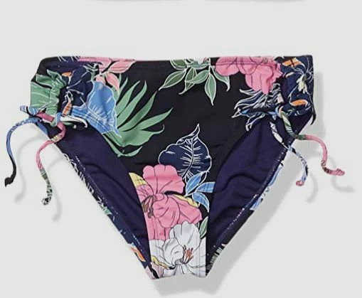 Roupa de banho Hobie infantil menina azul estampado laço lateral parte inferior do biquíni tamanho 14 US$ 29 - Imagem 1 de 1