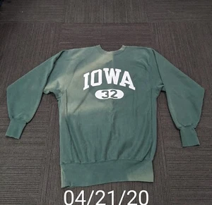 Vintage Champion Reverse Weave Crew Sweatshirt XXL Sun Faded Iowa - Picture 1 of 14