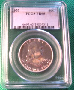 1953 P Franklin Half Dollar PCGSPF65 #S722 - Picture 1 of 4