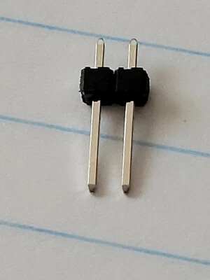 10pcs - .2" x .5" Connector Header Through Hole 2 position - Image 1 of 2