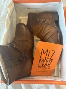 Mia Mooz Stiefel 36 neu im Karton braun bequem Leder Bootie - Bild 1 von 14