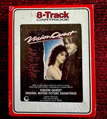 MADONNA VISION QUEST 8 TRACK SEALED TAPE CRAZY FOR YOU GAMBLER PROMO LP BOX 1985 - Image 1 of 4