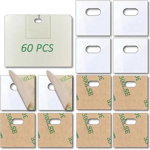 Kit 60 PZ Schede Riparazione Cieche Verticali Fissaggio Trasparente Tende Verticali Scatto - Foto 1 di 12