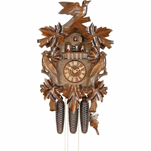 Original German Cuckoo Clock 8-day-movement Carved-Style 50cm by Hekas Cover