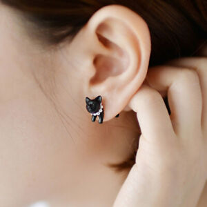 2pcs Lady Handmade Polymer Clay Soft Earrings Cute Animal Piercing Ear Stud @3