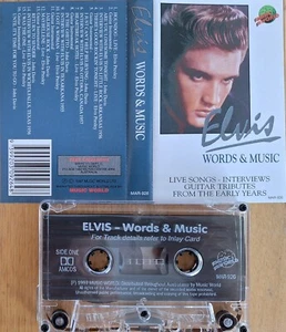 Elvis Presley - Words & Music 1997 Aussie Only 16 (10 Elvis) Track Cassette EX - Picture 1 of 2