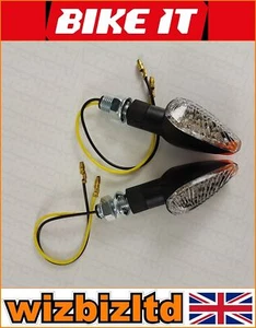 Bikeit Corto Negro Marcado E LED Fuerza Universal Indicadores Lente Transparente INDLED25 - Imagen 1 de 12