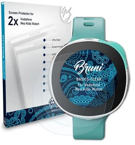 Bruni 2x Écran protecteur pour Vodafone Neo Kids Watch Protecteur d'écran - Photo 1 sur 4