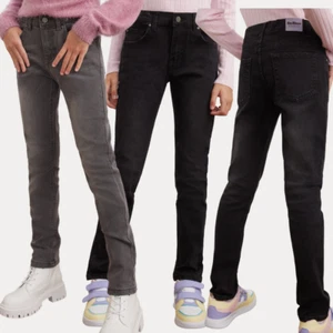 Mädchen Skinny Denim dehnbare Jeans Hose modische Passform Hose für Alter 7-12 - Bild 1 von 23