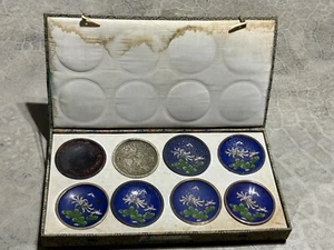 Chinese Cloisonné Plates Depicting The Progressive Stages Of The Process - Picture 1 of 16