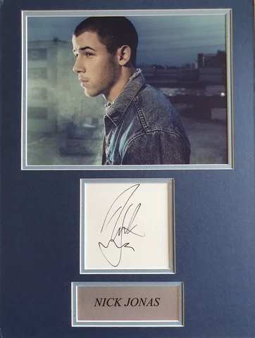 NICK JONAS Signed 16x12 Photo Display JONAS BROTHERS COA Cover