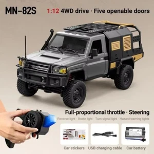 Toyota Land Cruiser MN82S RC Car Crawler 1:12 Scale, 2.4G 4WD, Off-road Truck - Picture 1 of 48