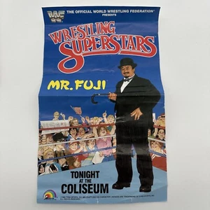 LJN MR. FUJI WWF WRESTLING SUPERSTARS VINTAGE 1986 Poster Only 12” x 7.5” - Bild 1 von 12